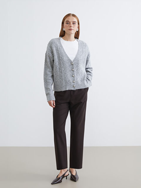 LCW Modest Beli Lastikli Kadın Pantolon - S6KM01Z8-D2N