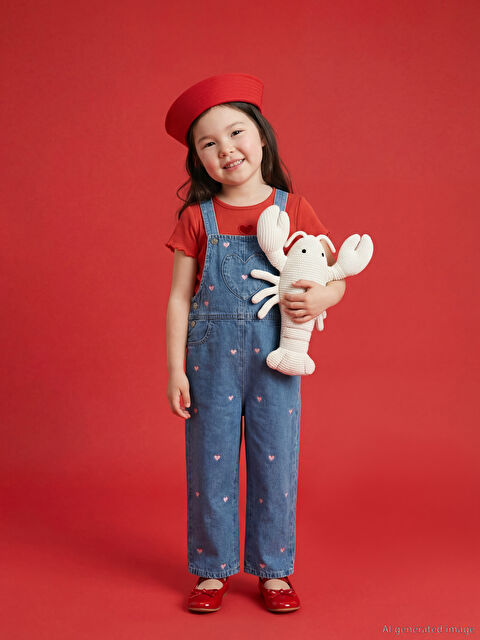 LCW Kids Kız Çocuk Jean Salopet - S6KM24Z1-507