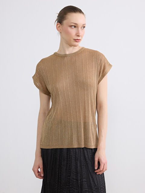 LCW EVERYDAY Bisiklet Yaka Fitilli Kadın Triko Kazak - S6KM40Z8-38G