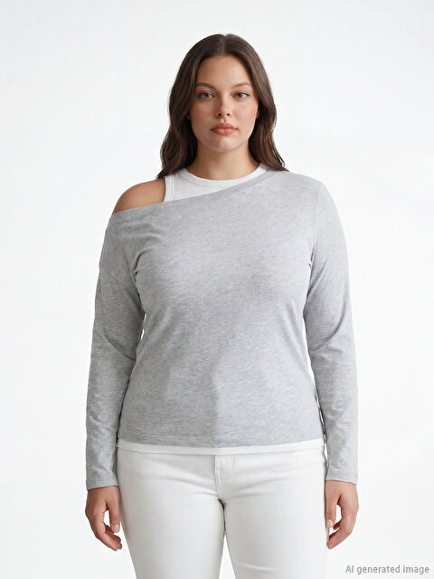 LCW Vision Kayık Yaka Kadın Body - S6KM68Z8-CY9