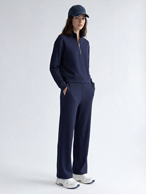 XSIDE Çizgili Soft Touch Kadın Eşofman Altı - S6KM71Z8-2D8