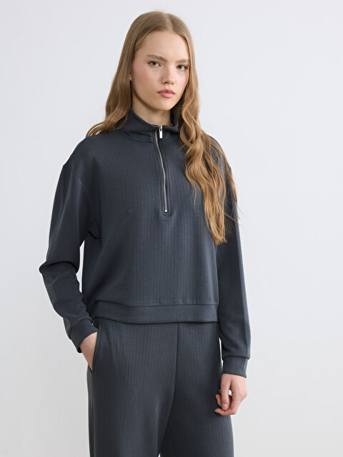 XSIDE Soft Touch Oversize Kadın Sweatshirt	 - S6KM73Z8-E93