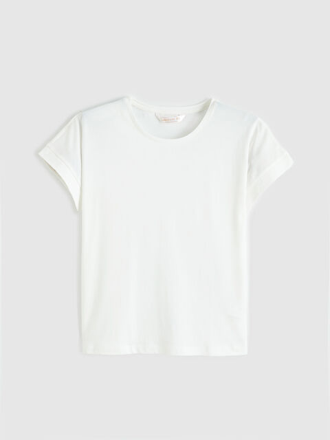 LCW DREAM Bisiklet Yaka Kadın Pijama Üst - S6KM86Z8-FDU