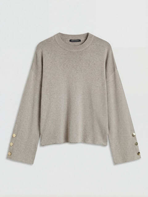 LCW Modest Bisiklet Yaka Kadın Triko Kazak - S6KM91Z8-8OJ