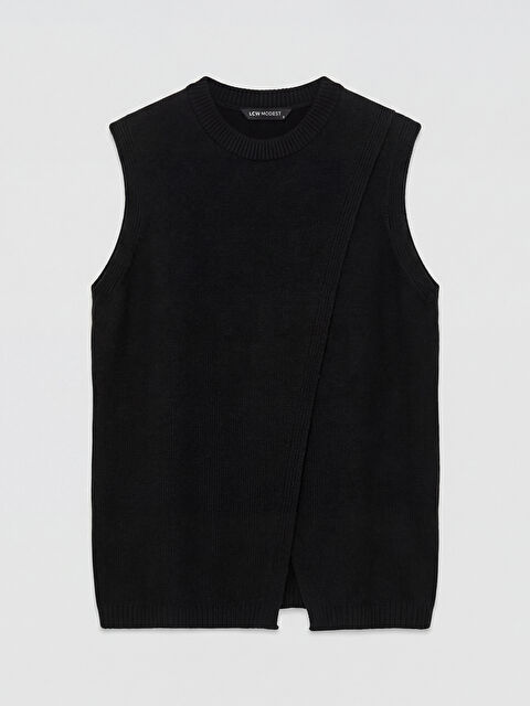 LCW Modest Bisiklet Yaka Kadın Triko Süveter - S6KN37Z8-CVL