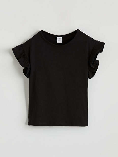 LCW ECO Bisiklet Yaka Kız Çocuk Tişört - S6KN46Z1-CVL