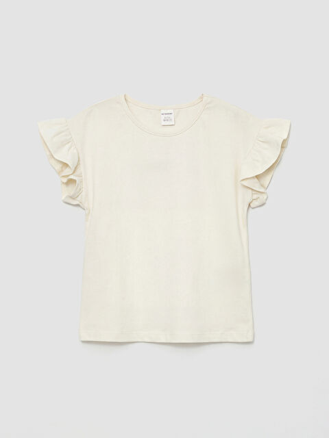 LCW ECO Bisiklet Yaka Kız Çocuk Tişört - S6KN46Z1-R9J