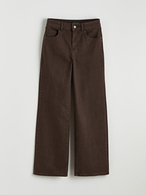 LCW Modest Yüksek Bel WideLeg Kadın Jean Pantolon - S6KN60Z8-HCN