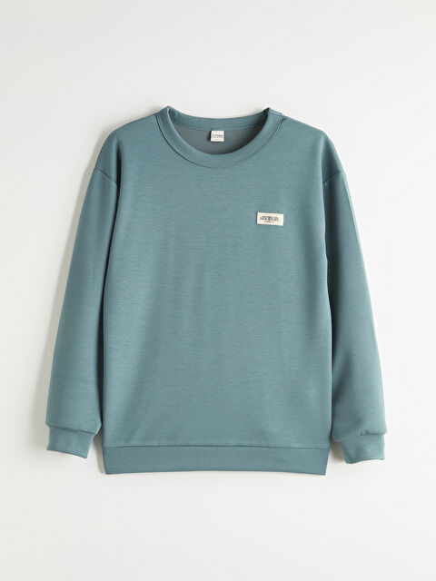 LCW Kids Erkek Çocuk Bisiklet Yaka Kalın Sweatshirt - S6KN98Z4-H7V