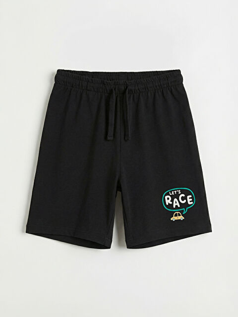 LCW ECO Baskılı Beli Bağlamalı Erkek Çocuk Şort - S6KP23Z1-CVL