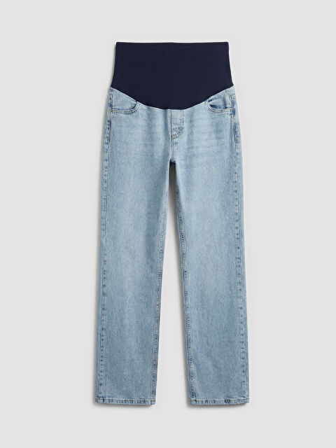 LCWAIKIKI Maternity Karın Panelli Wideleg Kadın Jean Pantolon - S6KP62Z8-507