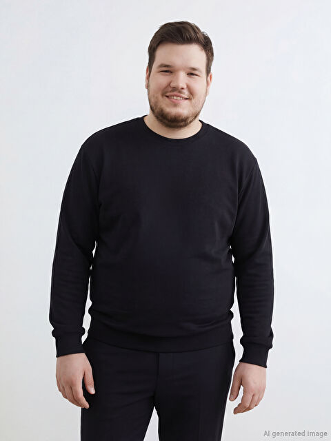 LCW Vision Bisiklet Yaka Erkek Sweatshirt