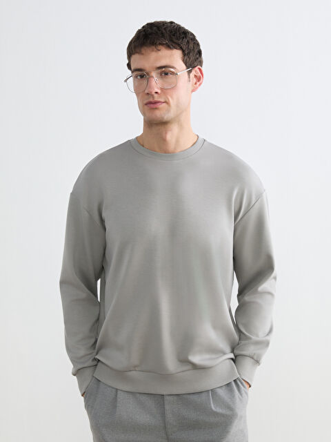 LCW Vision Bisiklet Yaka Erkek Sweatshirt - S6KP70Z8-GQ0