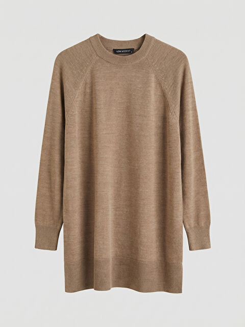 LCW Modest Bisiklet Yaka Kadın Triko Tunik - S6KQ20Z8-DHA