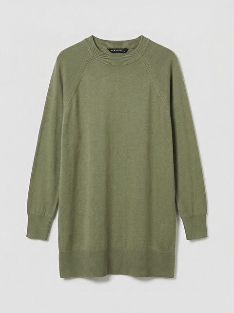 LCW Modest Bisiklet Yaka Kadın Triko Tunik - S6KQ20Z8-LVB