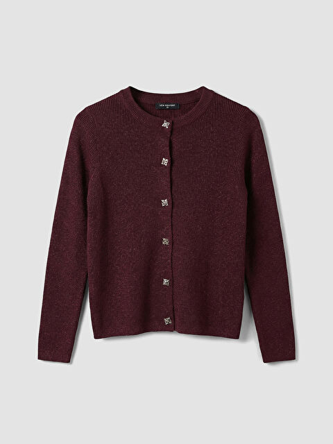 LCW Comfort Bisiklet Yaka Kadın Triko Hırka - S6KQ22Z8-Z7V