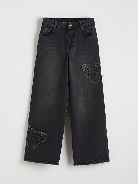 LCW Kids Wideleg Kız Çocuk Jean Pantolon - S6KQ83Z4-SHP