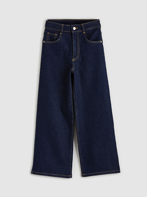 LCW Kids Wideleg Kız Çocuk Jean Pantolon - S6KR42Z4-309