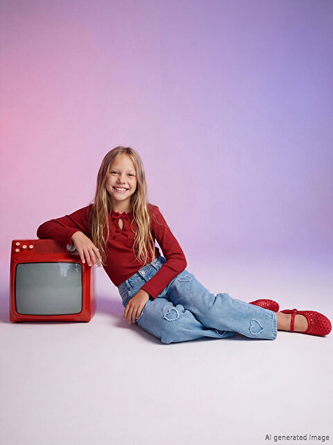 LCW Kids Момиче Синьо Дънки - S6KR45Z4-V2T