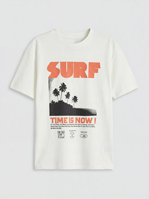 LCW Kids Crew Neck Printed Boys' T-Shirt