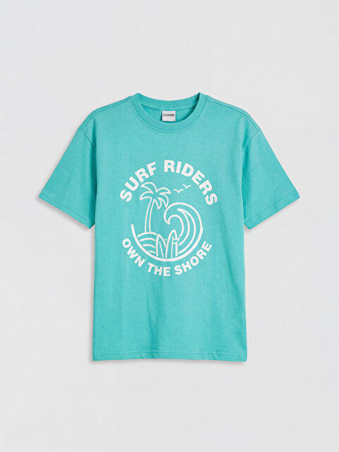 LCW Kids Boy TURQUOISE T-Shirt - S6KR85Z4-GGT