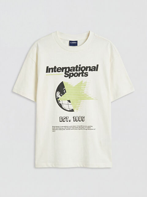 LCW Kids Crew Neck Printed Boys' T-Shirt