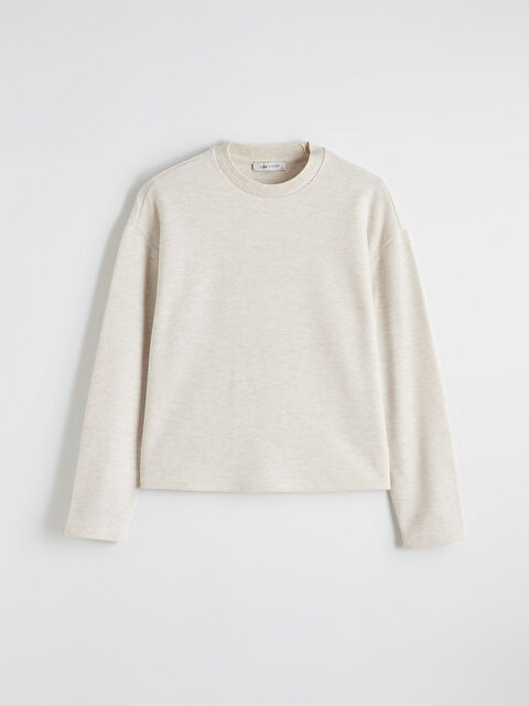 LCW Vision Bisiklet Yaka Kadın Sweatshirt - S6KR97Z8-L8T