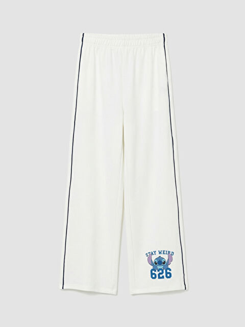 LCW Kids Stitch Baskılı Kız Çocuk Soft Touch Eşofman Altı - S6KS01Z4-R9J