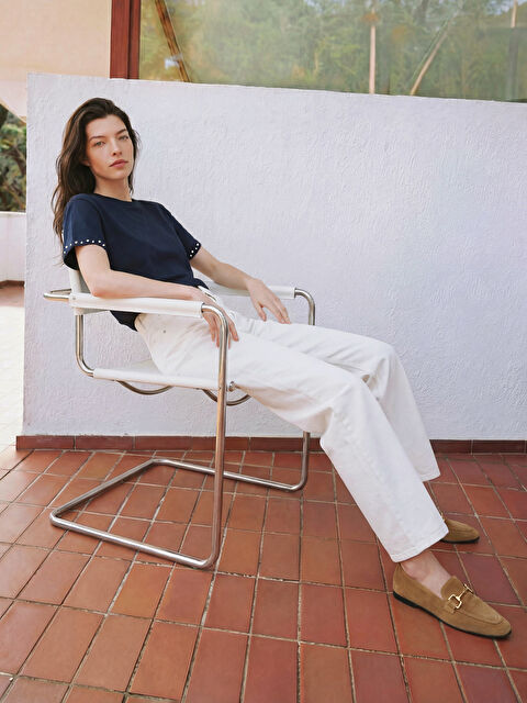 LCW Comfort Standart Fit Geniş Paça Kadın Pantolon