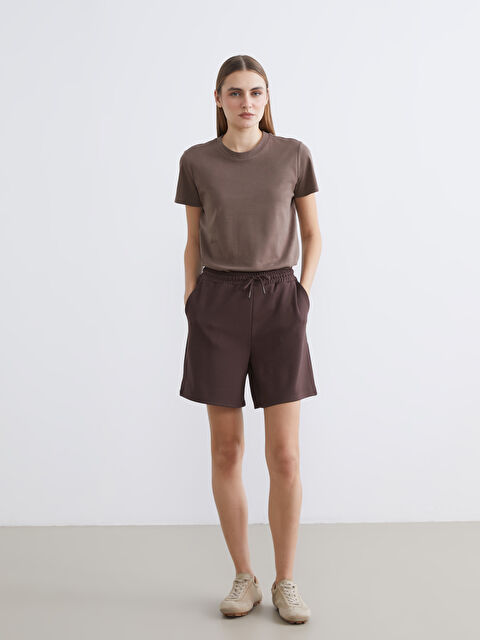 LCW ECO Beli Lastikli Kadın Spor Şort - S6KT79Z8-HJN