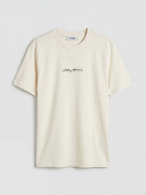 XSIDE Bisiklet Yaka Baskılı Erkek Tişört