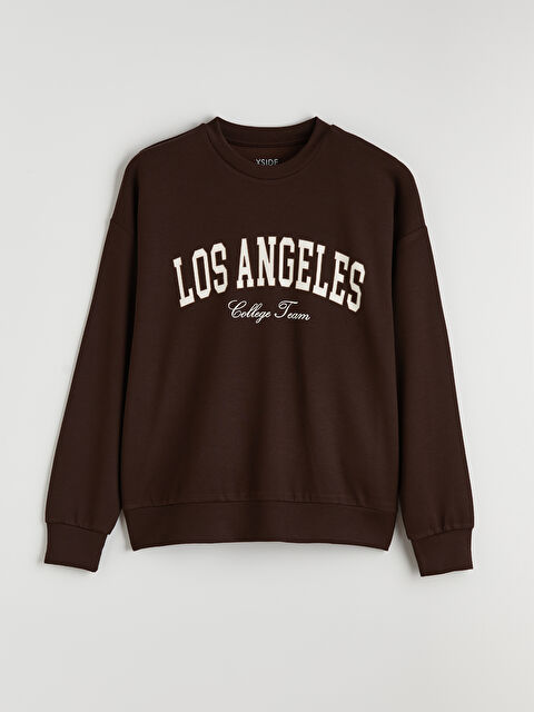 XSIDE Los Angeles Baskılı Soft Touch Kadın Sweatshirt	 - S6KU14Z8-ZP7