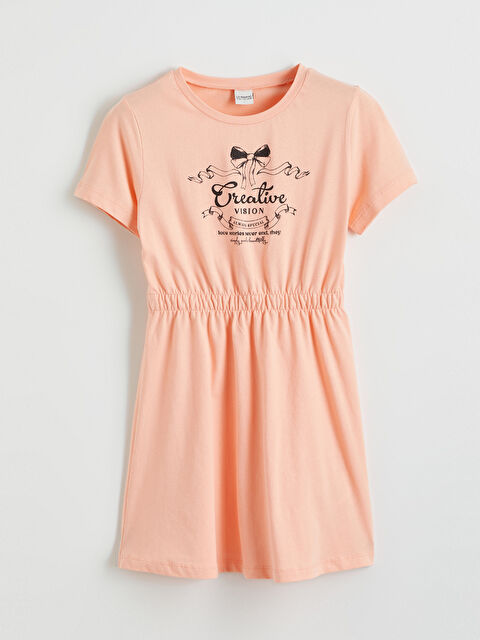 LCW ECO Bisiklet Yaka Kız Çocuk Elbise - S6KU23Z4-G6S