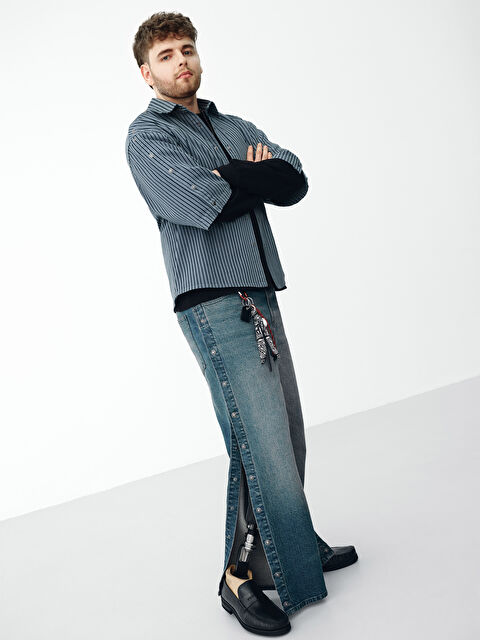 LCW Limitless Kolay Giyilebilir Yanlardan Çıtçıtlı Erkek Jean Pantolon - S6KU44Z8-311