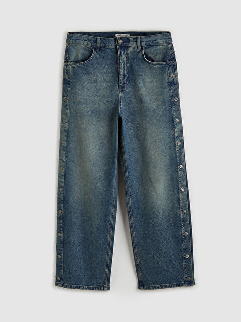 LCW Jeans Regular Fit Yanları Düğmeli Erkek Jean Pantolon - S6KU44Z8-311