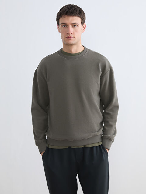 LCW Vision Bisiklet Yaka Erkek Sweatshirt - S6KV03Z8-ZJU