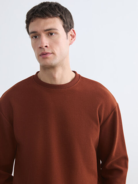 LCW Vision Bisiklet Yaka Erkek Sweatshirt - S6KV03Z8-ZQS