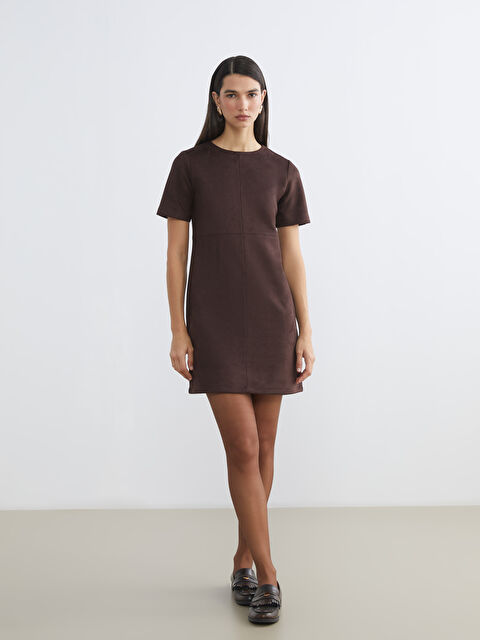 LCW Vision Woman BROWN Dress - S6KV16Z8-2OY