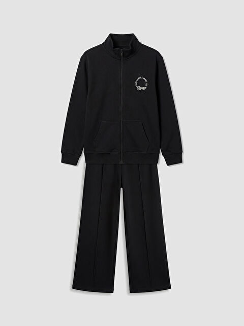 LCW Kids Girl BLACK Tracksuit Set - S6KV75Z4-CVL