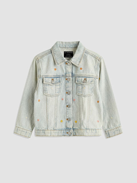 LCW Kids Girls' Denim Jacket - S6KV81Z1-LR1