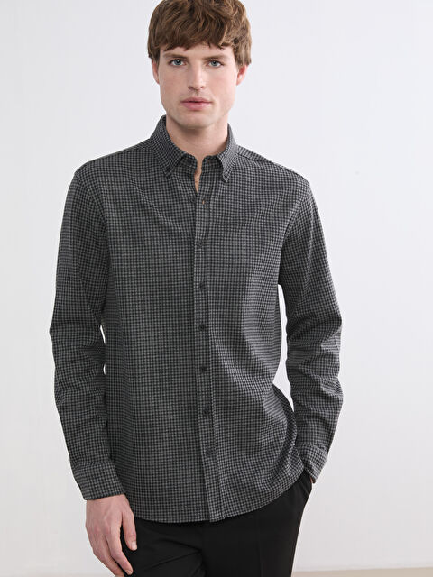 SOUTHBLUE Regular Fit Armürlü Erkek Gömlek - S6KV84Z8-QBT