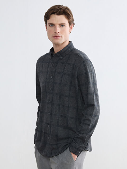 SOUTHBLUE Regular Fit Ekose Erkek Gömlek - S6KV85Z8-GDU