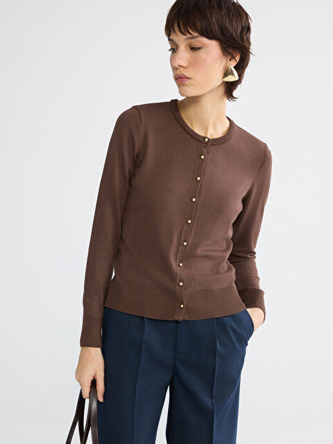 LCW Vision Bisiklet Yaka Kadın Triko Hırka - S6KY00Z8-HCJ