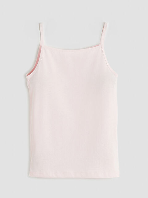 LC WAIKIKI Kare Yaka İp Askılı Kız Çocuk Atlet - S6KY05Z4-FSA