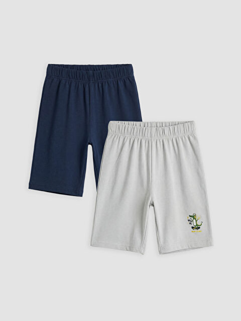 LCW Kids Baskılı Erkek Çocuk 2'li Pijama Şort