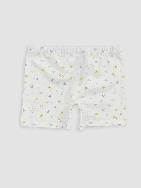 LC WAIKIKI Çiçekli Kız Çocuk Boxer - S6KY21Z1-LRA