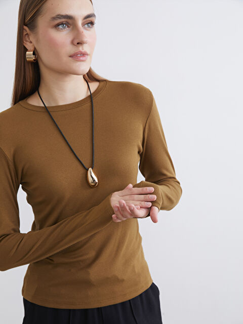 LCWAIKIKI Basic Bisiklet Yaka Modal Karışımlı Kadın Body - S6KY35Z8-2QJ