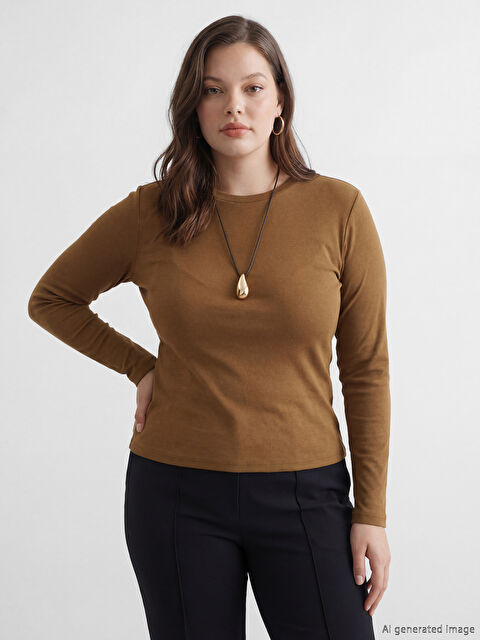 LCWAIKIKI Basic Crew Neck Modal Blend Women's Body - S6KY35Z8-2QJ