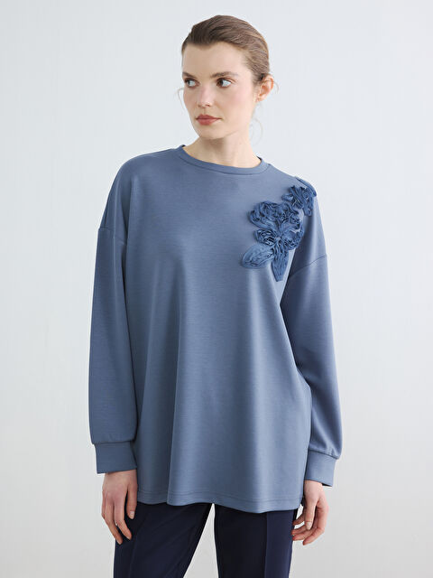 LCW EVERYDAY Soft Touch Oversize Kadın Sweatshirt Tunik