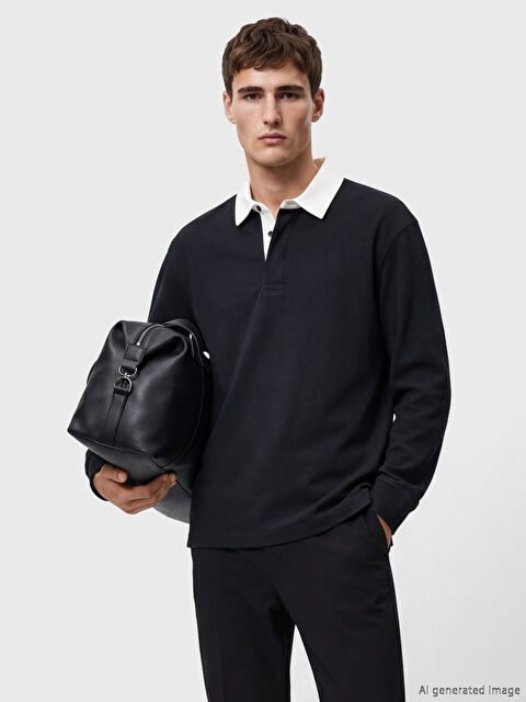 LCW Vision Polo Yaka Erkek Sweatshirt - S6KY41Z8-RFH